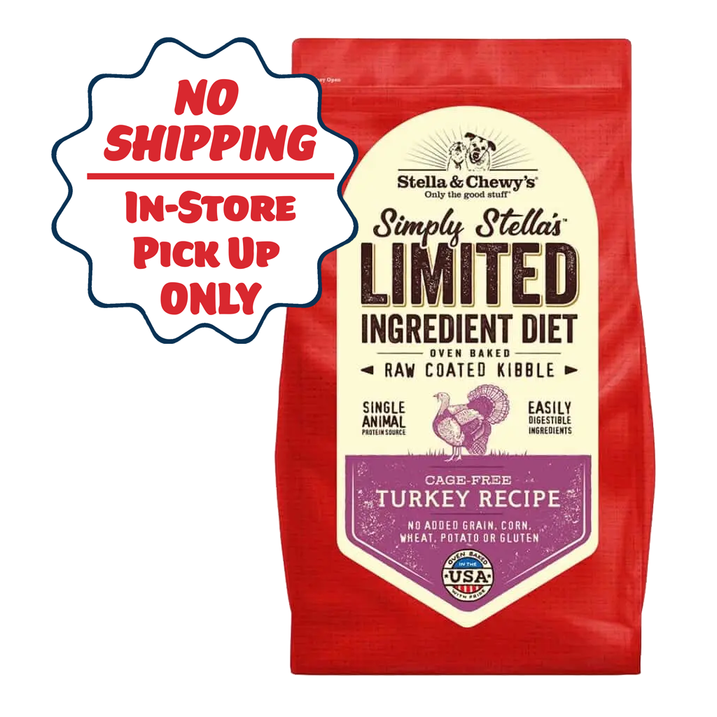 Stella Chewy s Limited Ingredient Diet Raw Coated Turkey Dog
