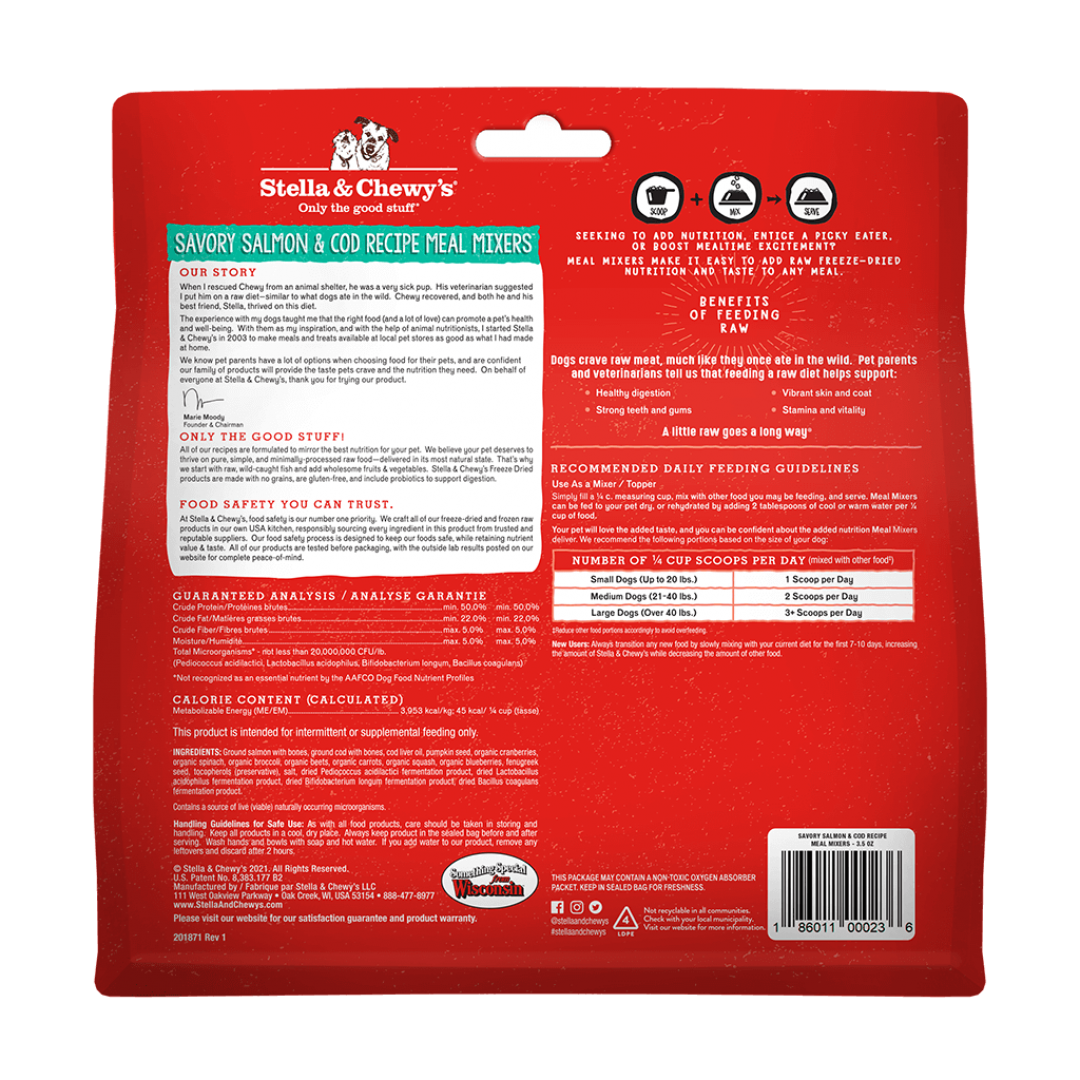 Stella Chewy s Savory Salmon Cod Meal Mixers Rosie s Barket