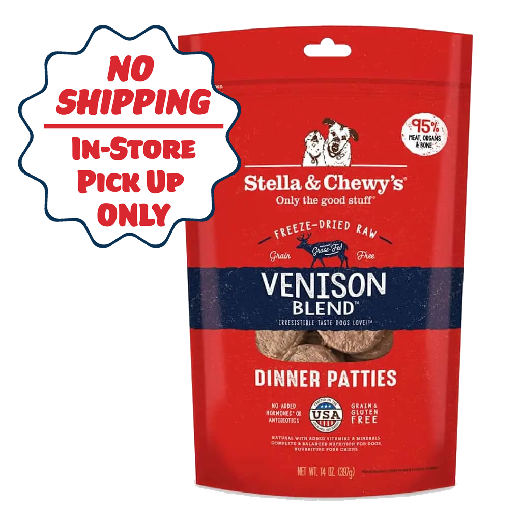 Stella Chewy s Simply Venison Freeze Dried Raw Dinner Patties